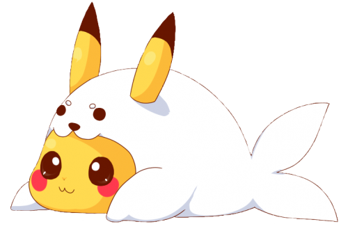 pikachu disfrazado de foca