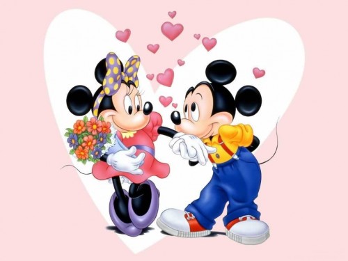 imagenes tiernas de Mickey y Minnie