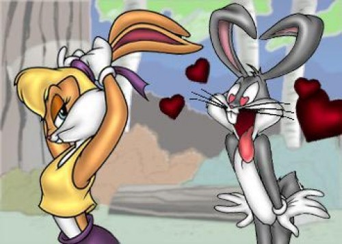 Bugs Bunny y Lola Bunny