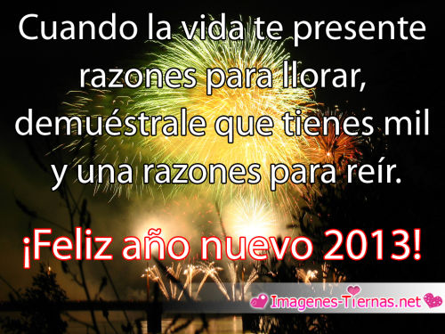 mensaje de feliz año nuevo 2013