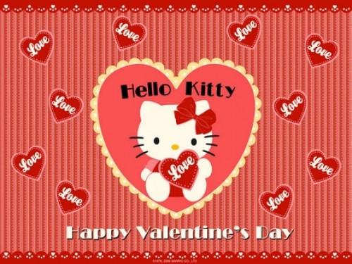 Imagenes de Hello Kitty para el día de San Valentin