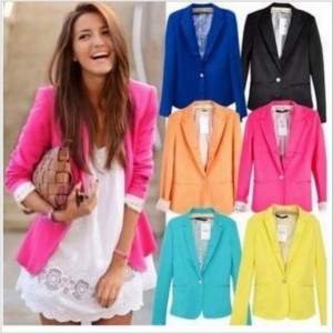 2013-Tops-Fashion-Womens-Suit-Tunic-Foldable-sleeve-candy-Color-lined-striped-Blazer-Jacket-shawl-cardigan1-300x300