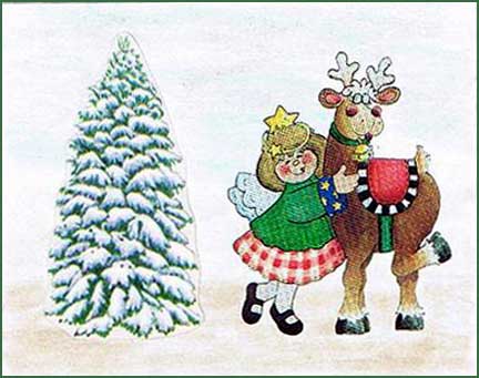 imagenes de navidad reno y reina