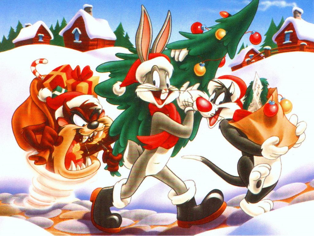 postales de navidad caricatura bugs bunny