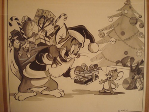 imagenes navidenas de Tom y Jerry 