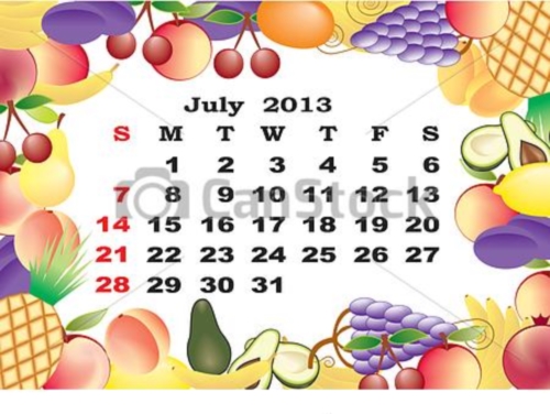 calendario julio 2013