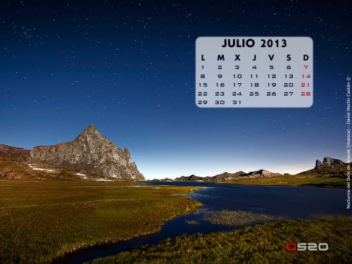 calendario julio 2013