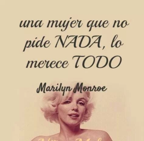 Imágenes con frases de Marilyn Monroe
