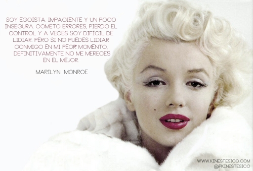Imágenes con frases de Marilyn Monroe